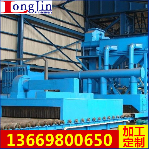 大型自動通過式鋼板除銹拋丸機 混凝土轉(zhuǎn)臺式拋